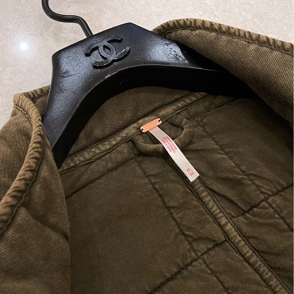 Free People Dolman Quilted Knit Jacket In Sea Spray Size XL - Picture 7 of 13